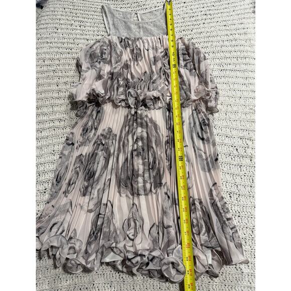 NWT BCBGeneration Sleeveless Cocktail Dress Blouson Ruffle Floral Sz 0 MSRP $260 - Picture 5 of 13